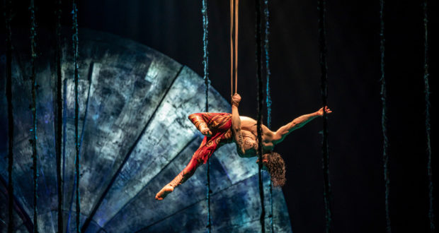 Cirque du Soleil aerial straps